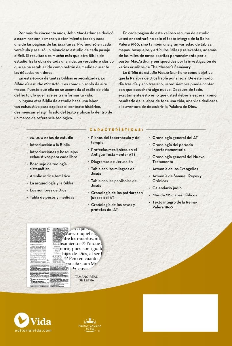 Biblia RVR 1960 de Estudio MacArthur Rústica