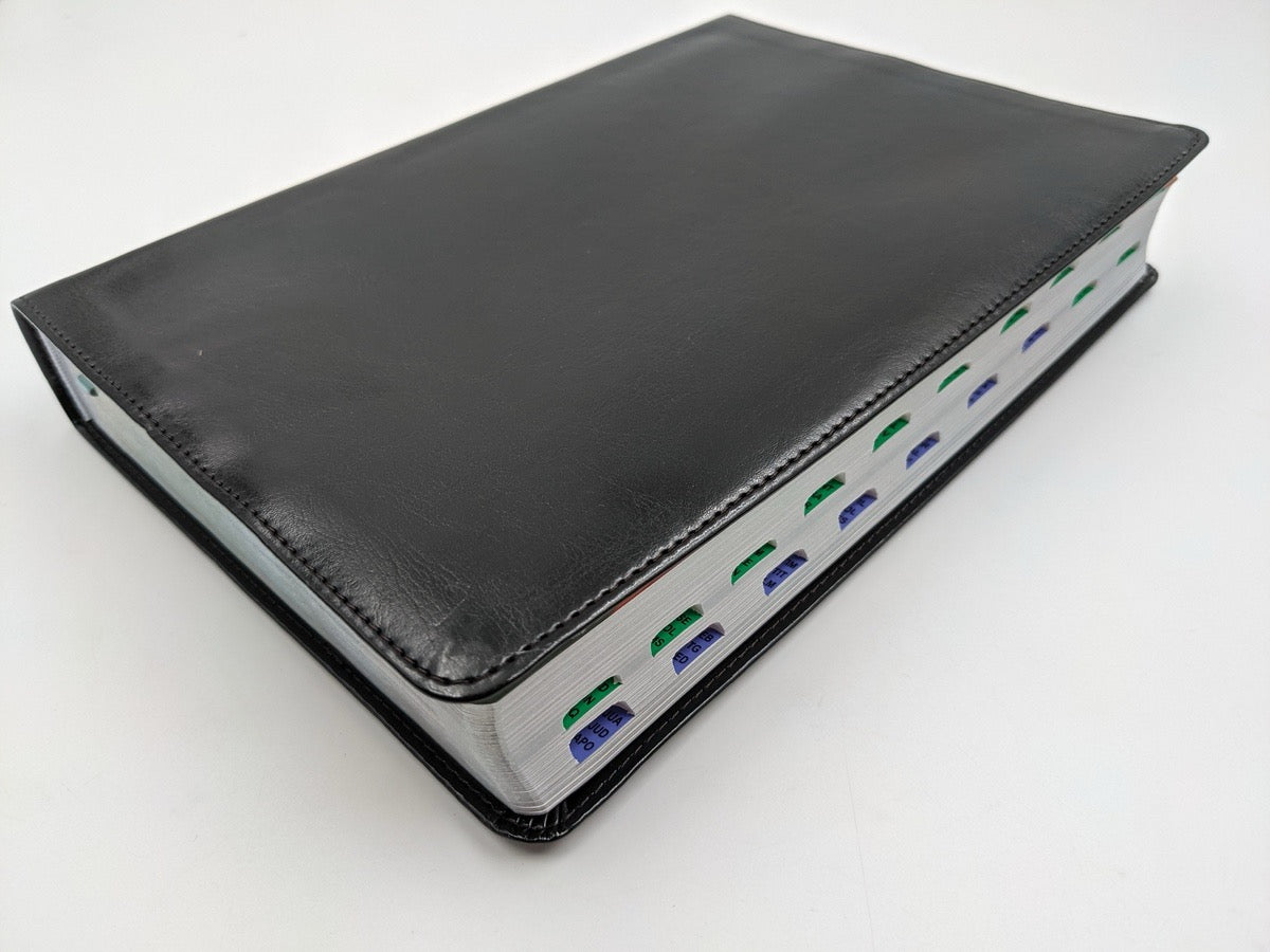 Biblia RVR 1960 de Estudio Arco Iris Multicolor Símil Piel Negro con Índice