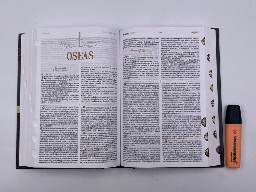 Biblia RVR 1977 de Estudio Patrística Tapa Dura con Índice