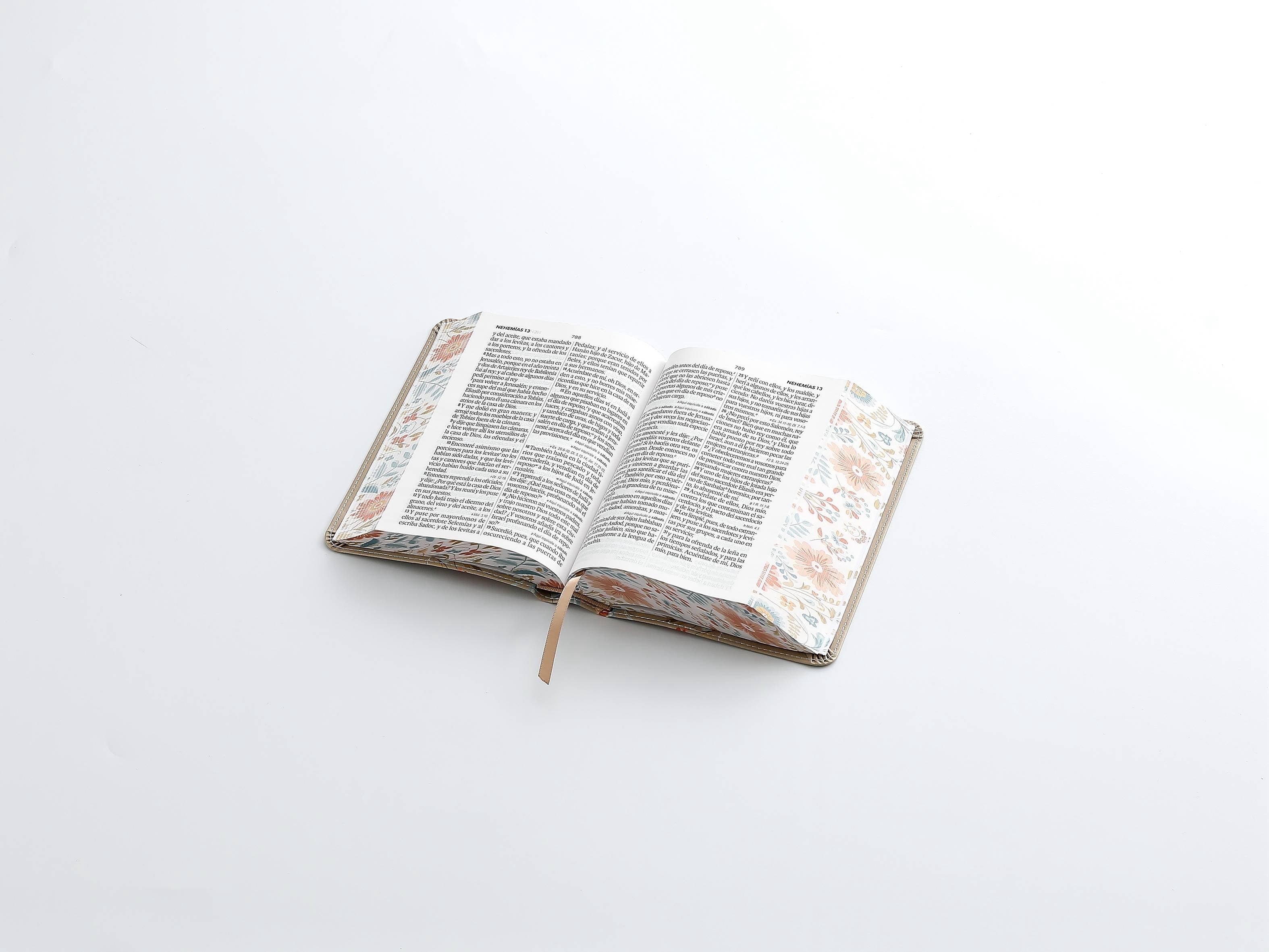 Biblia RVR60 Tamaño compacto Letra Grande 12 puntos crema