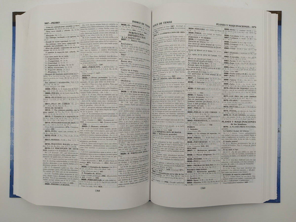 Biblia RVR 1960 de Estudio Thompson Tamaño Personal Tapa Dura