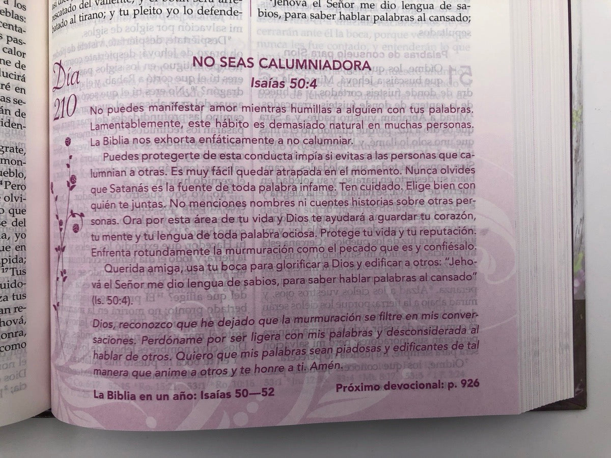 Biblia RVR 1960 de la Mujer Conforme al Corazón de Dios Tapa Dura