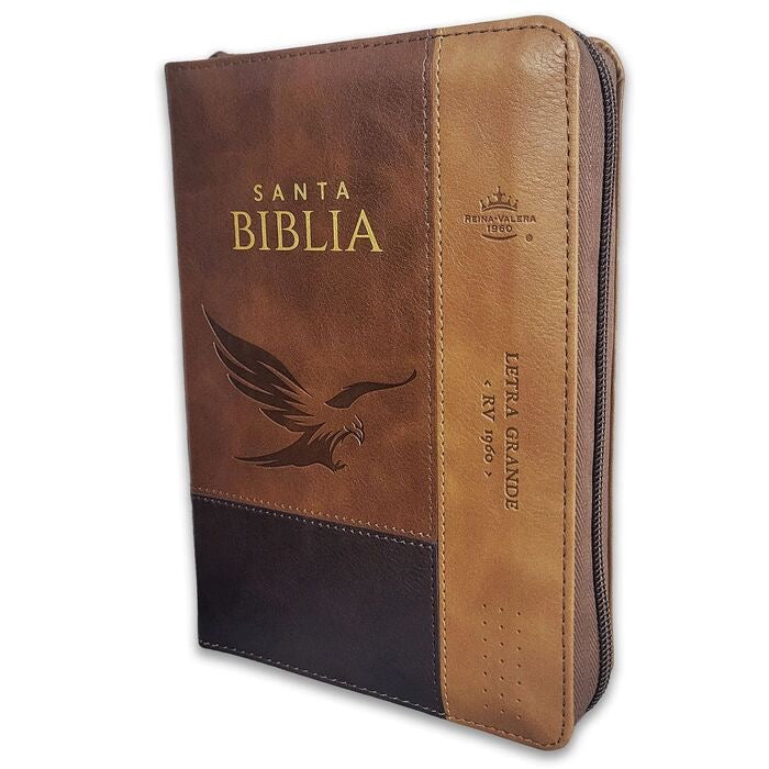 Biblia RVR60 Tamaño compacto Letra Grande 12 puntos aguila