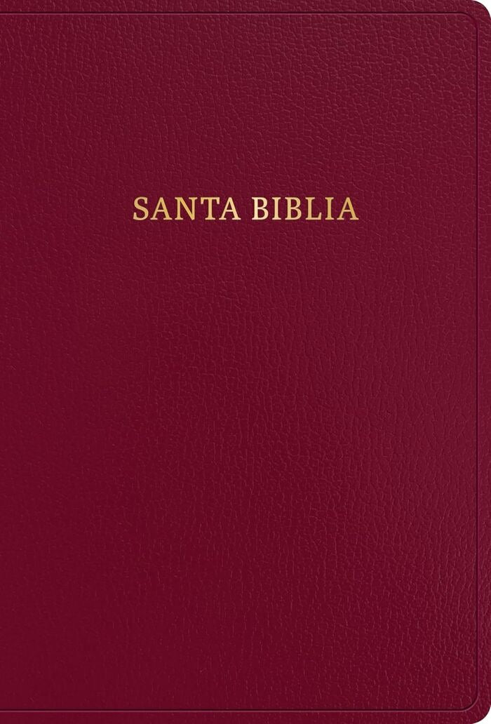 Biblia RVR 1960 Letra Súper Gigante Borgoña Símil Piel