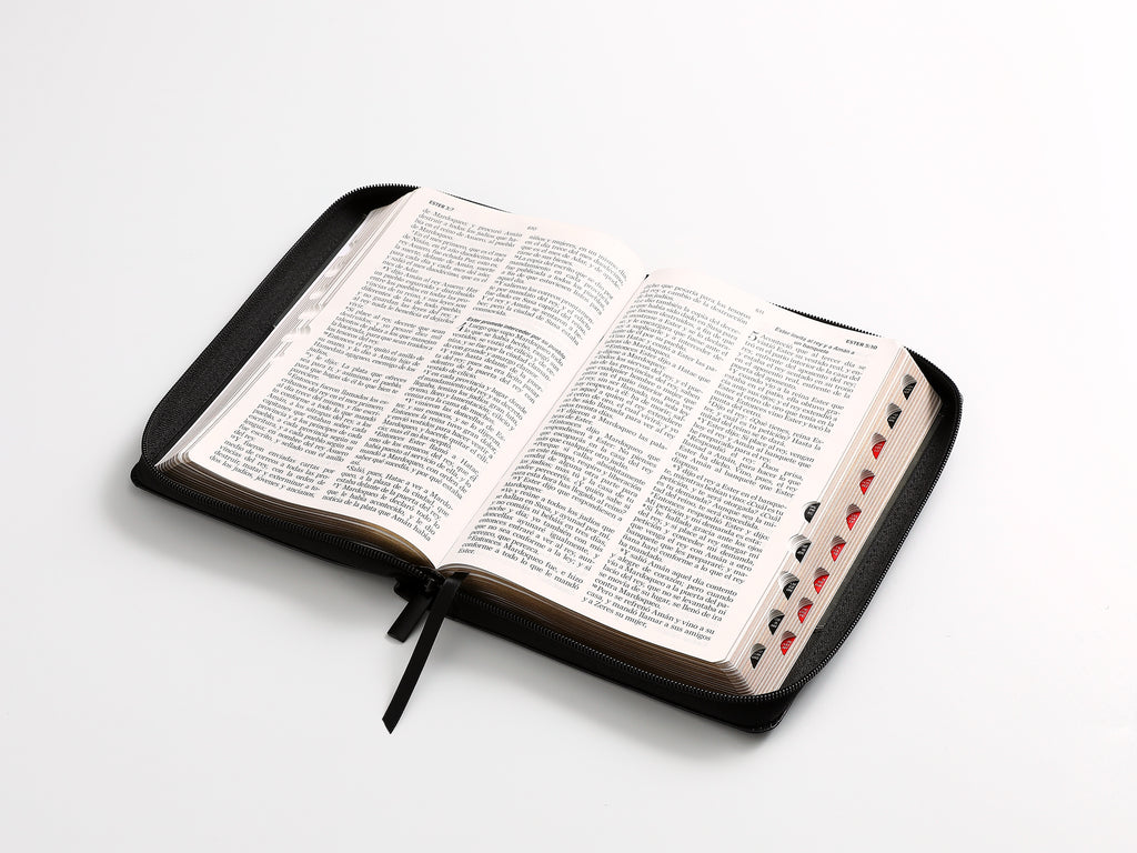 Biblia RVR60 Tamaño Manual Letra Grande con cierre indice