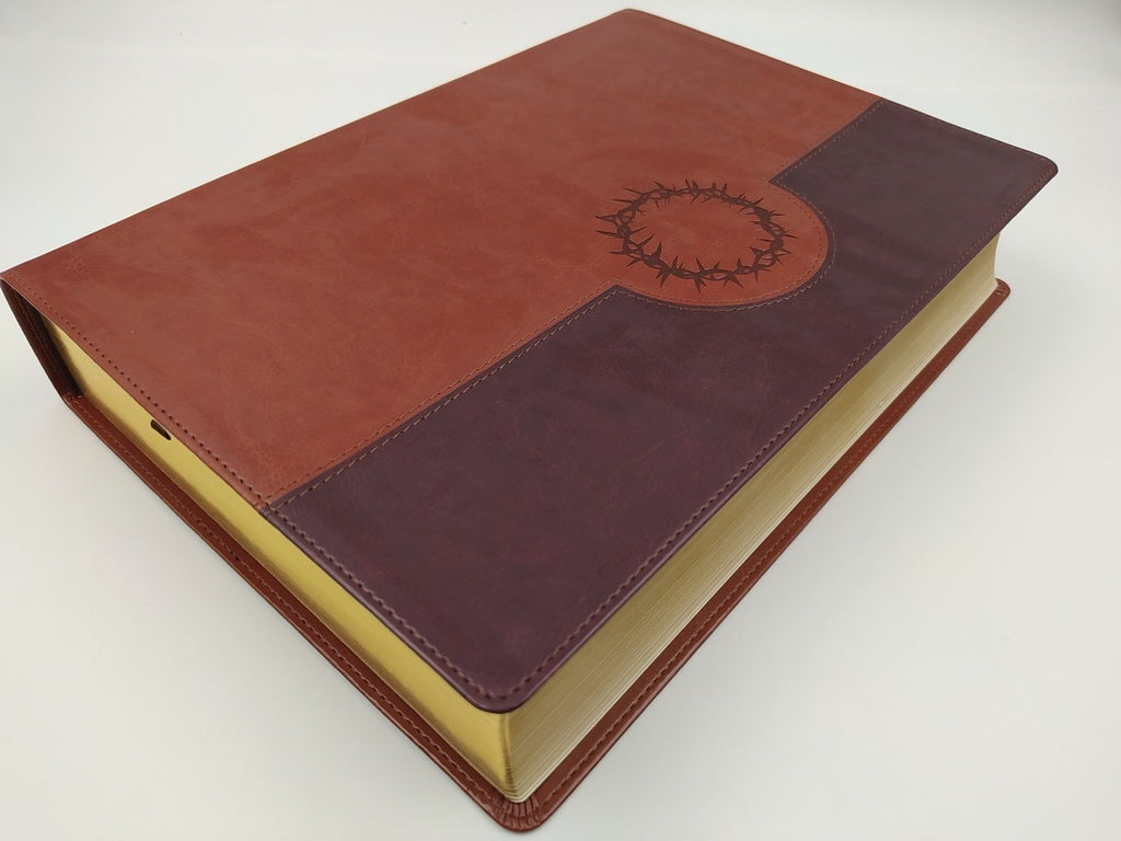 Biblia NTV de Estudio Diario Vivir Letra Grande Símil Piel café