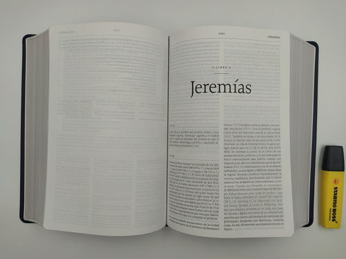 Biblia LBLA de Estudio de la Reforma Símil Piel Azul Marino