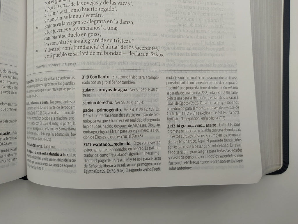 Biblia LBLA de Estudio de la Reforma Símil Piel Azul Marino