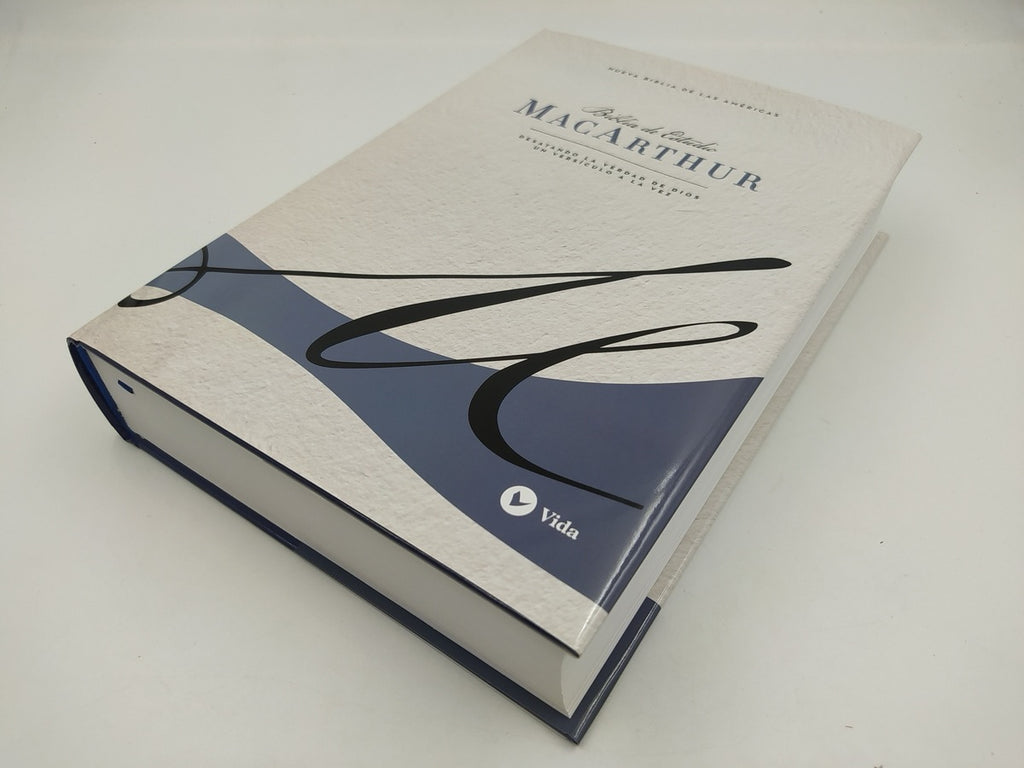 Biblia NBLA de Estudio MacArthur Tapa Dura Azul Interior a Dos Colores
