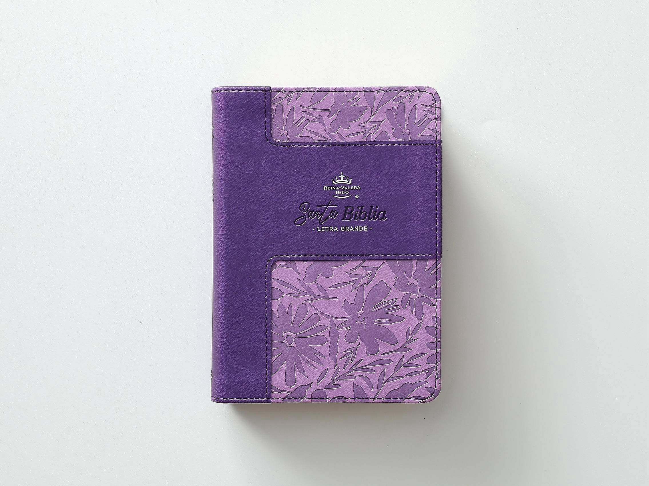 Biblia RVR60 Tamaño compacto Letra Grande lila