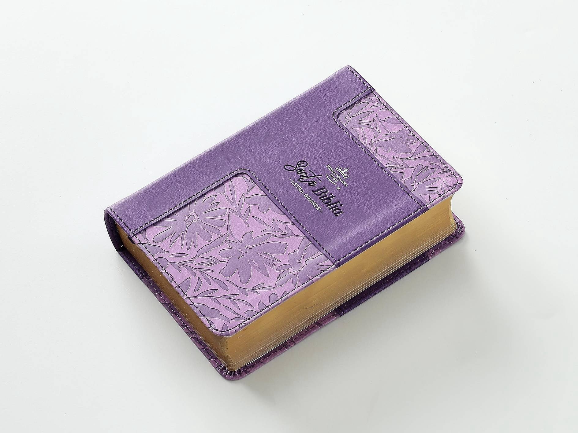 Biblia RVR60 Tamaño compacto Letra Grande lila