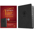 Biblia RVR 1960 de Estudio del Diario Vivir Letra Grande Símil Piel Carbón Índice Letra Roja