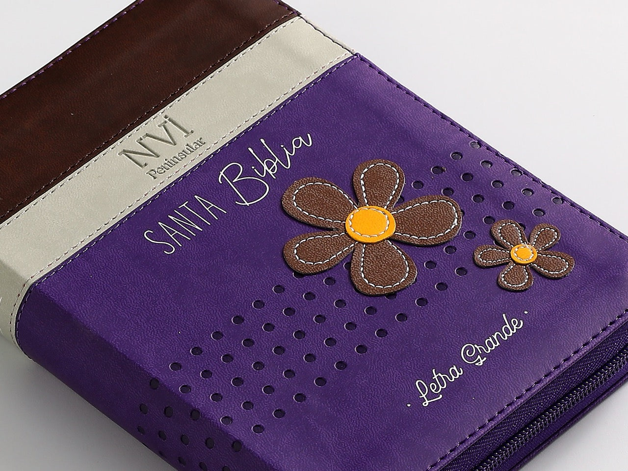 Biblia NVI Peninsular Portátil Letra GRande Lila