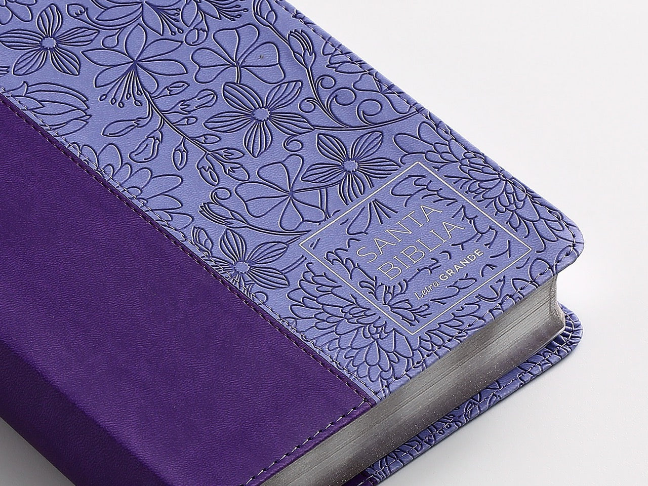 Biblia NVI Peninsular Letra GRande Tamaño manual Lila