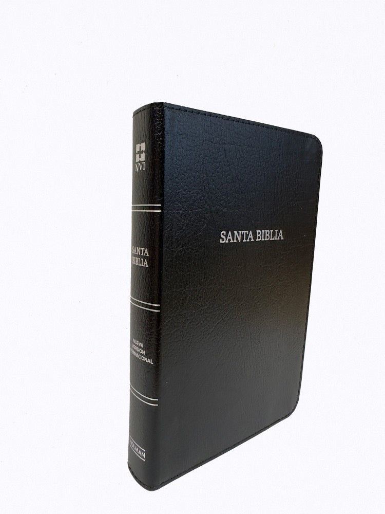 Biblia NVI Compacta Letra Grande Negro Piel Fabricada