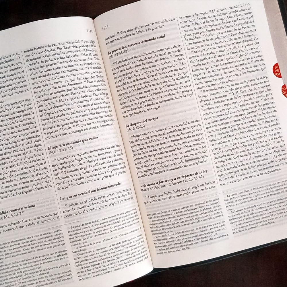 Biblia RVR 1960 de Estudio Explicada Piel Azul con Índice