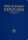 Biblia RVR 1960 de Estudio Explicada Piel Azul con Índice