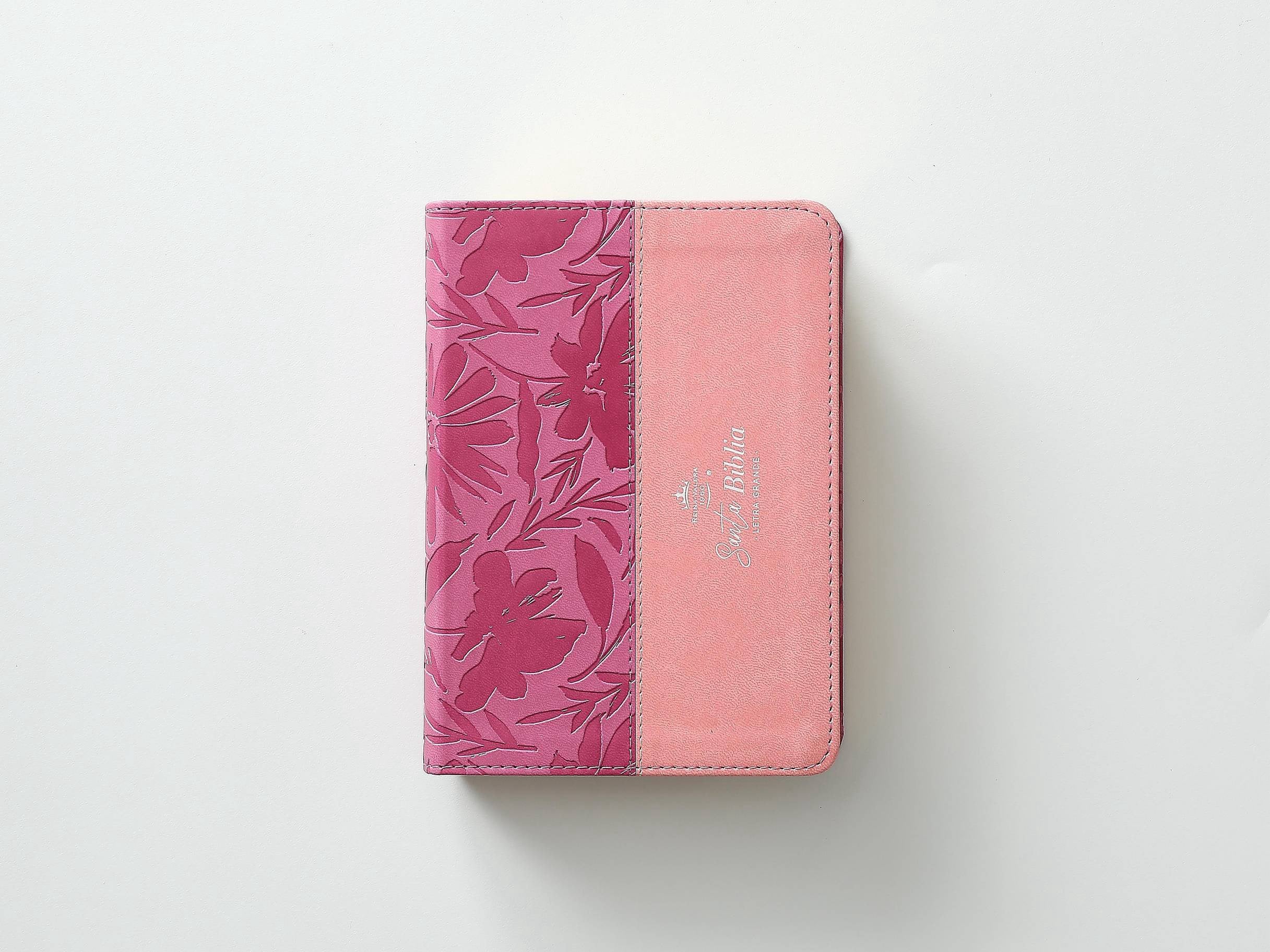 Biblia RVR60 tamaño compacto Letra GRande rosa