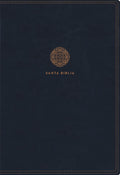 Biblia RVR 1960 Letra Súper Gigante Piel Azul con Índice y Cierre