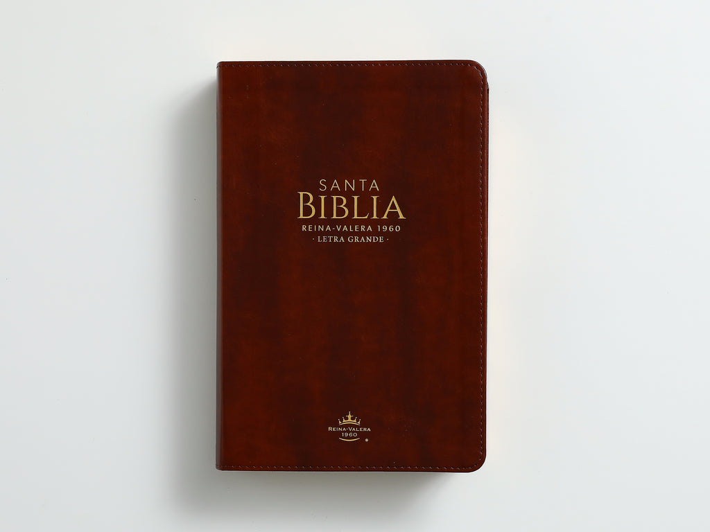 Biblia RVR60 Tamaño Manual Letra Grande café