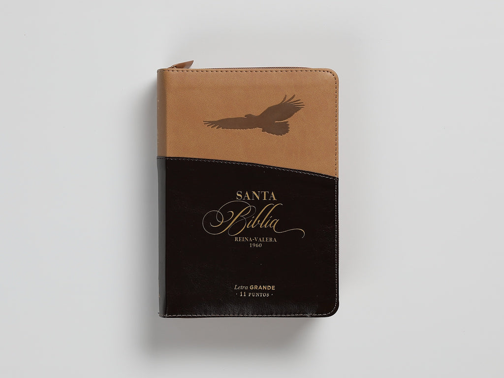 Biblia RVR60 portátil Letra Grande 11 puntos con cierre aguila