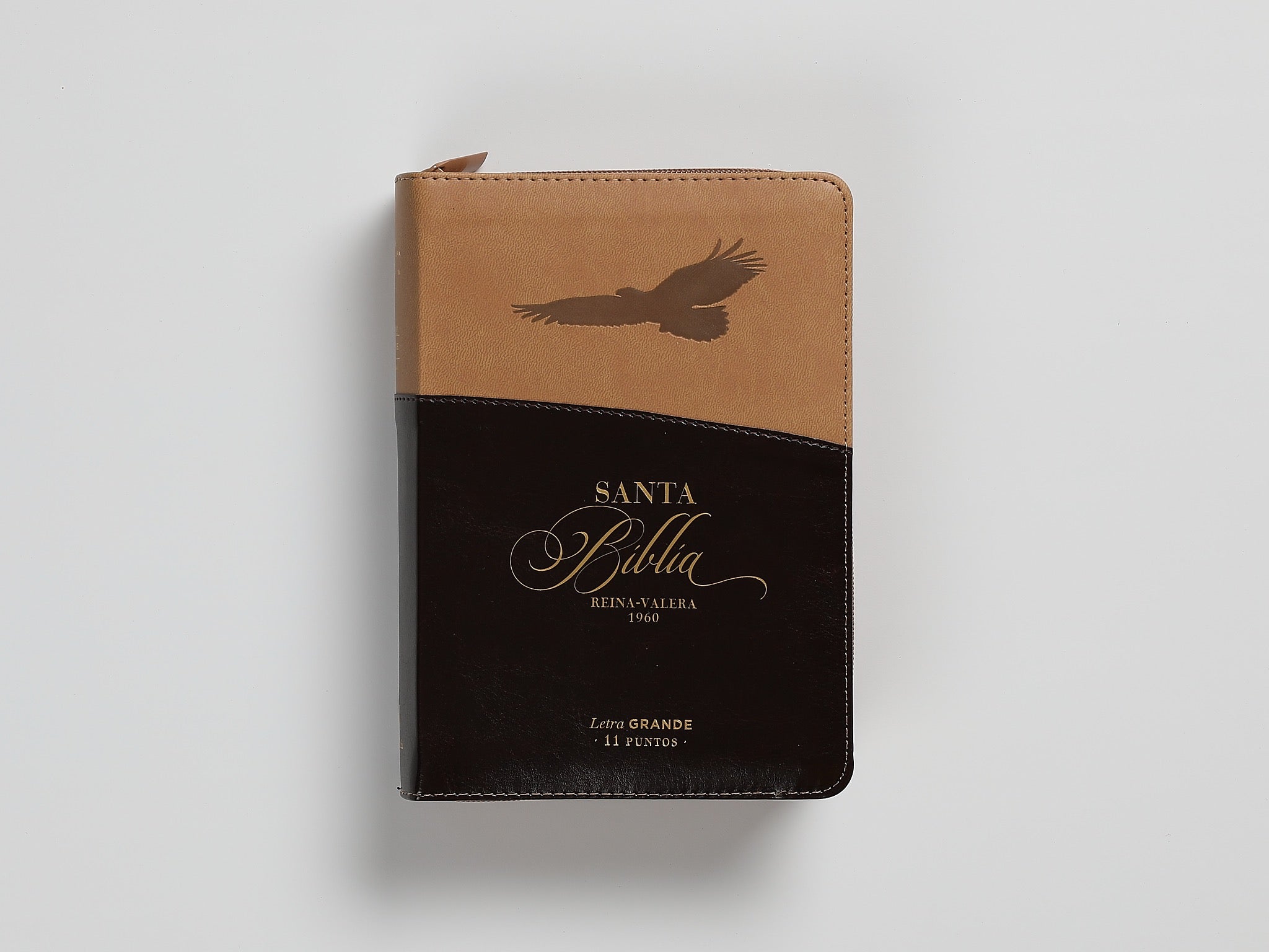 Biblia RVR60 portátil Letra Grande 11 puntos con cierre aguila