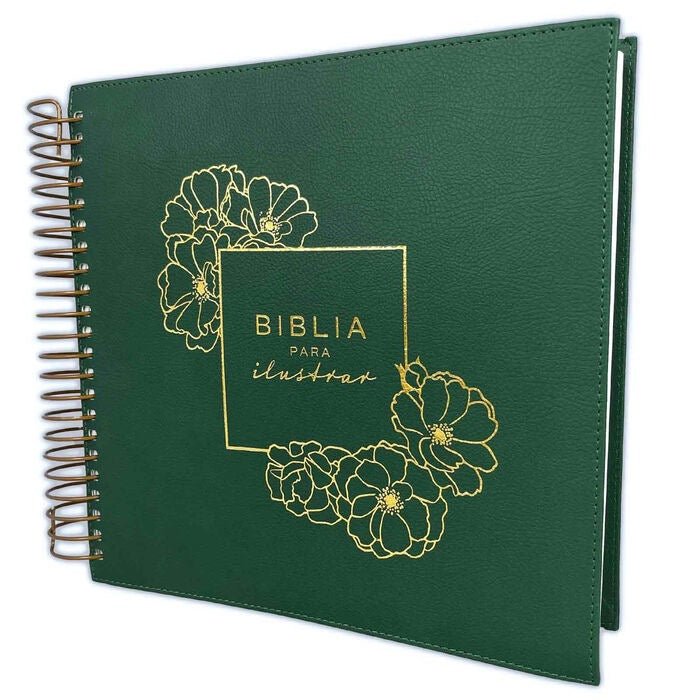 Biblia RVR 1960 para Ilustrar Verde Símil Piel