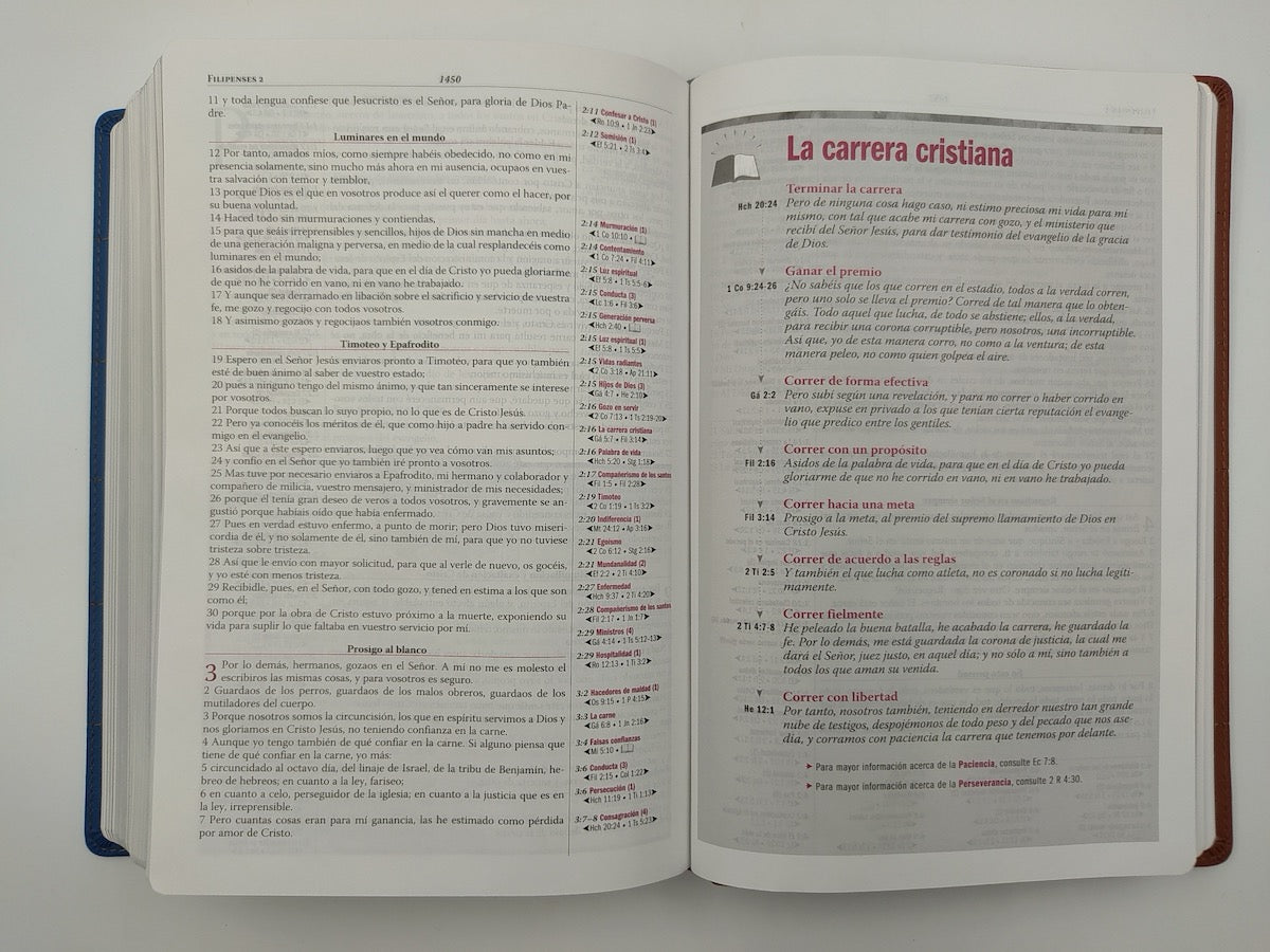 Biblia Thompson RVR60 para estudio biblico Dos Tonos