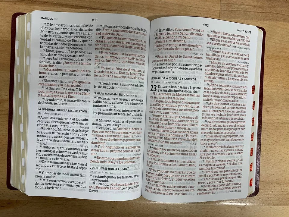 Biblia RVR 1960 Letra Súper Gigante Símil Piel indice