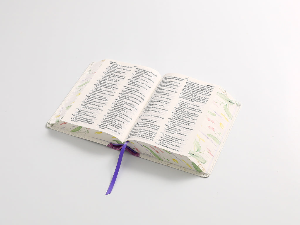 Biblia RVR60 portátil Letra Grande 11 puntos lila