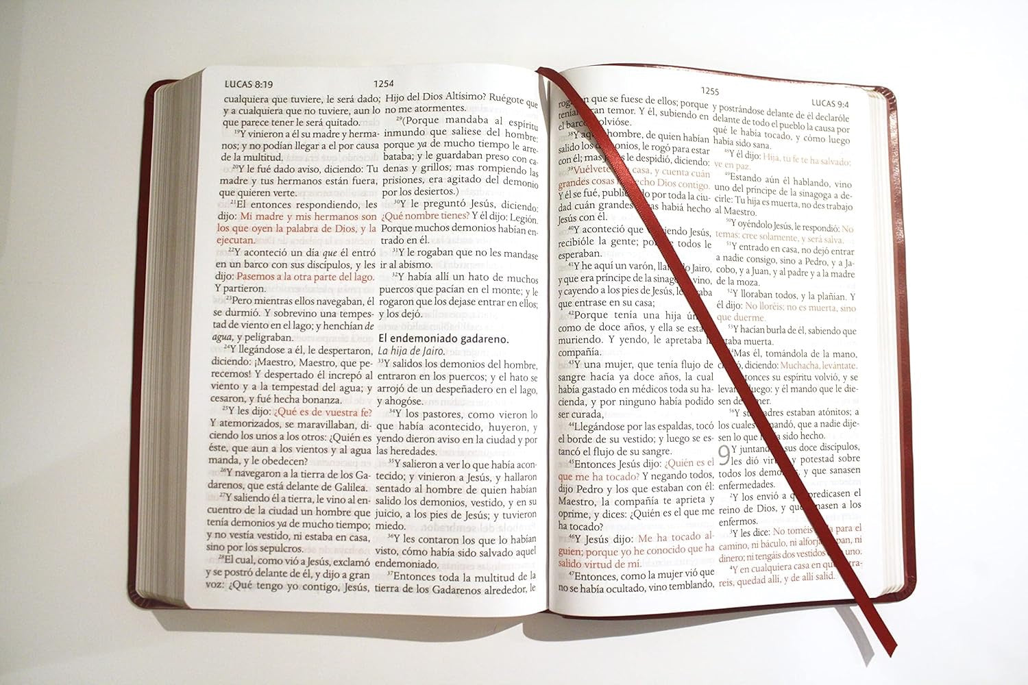 Biblia RVR 1909 Letra Súper Gigante Símil Piel Vinotinto