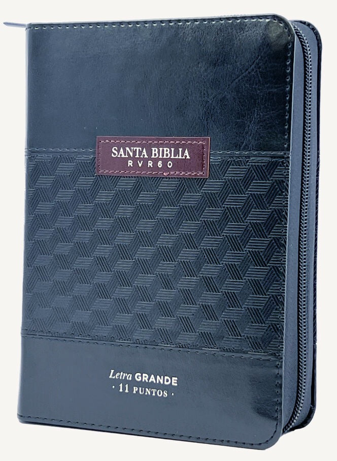 Biblia RVR60 portátil Letra Grande 11 puntos con Negro
