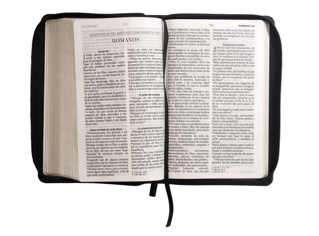 Biblia RVR60 Tamaño Manual Letra Grande con cierre