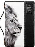 Biblia RVR60 Tamaño manual con broche león