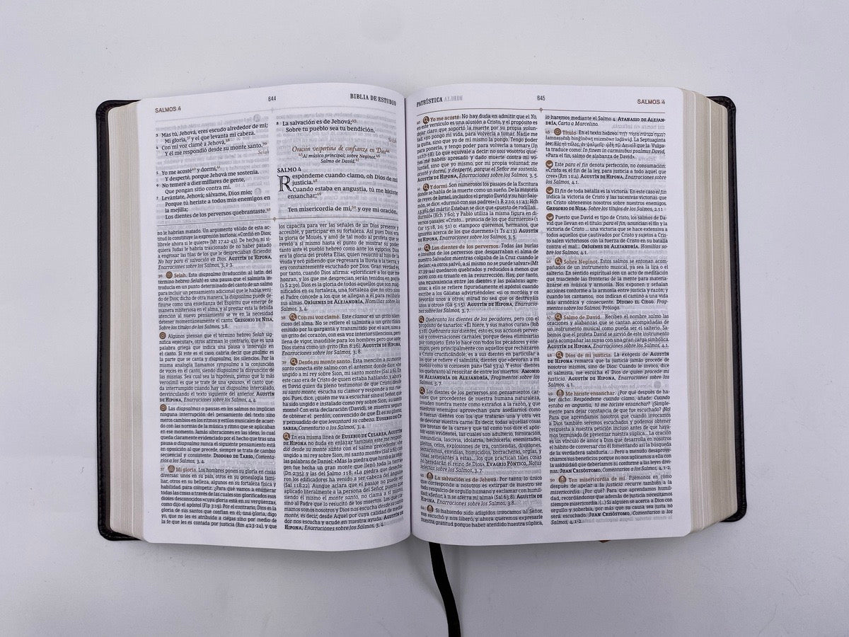 Biblia de Estudio Patrística café