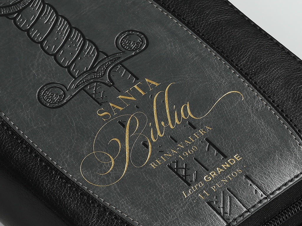 Biblia RVR60 portátil Letra Grande 11 puntos con cierre indice espada