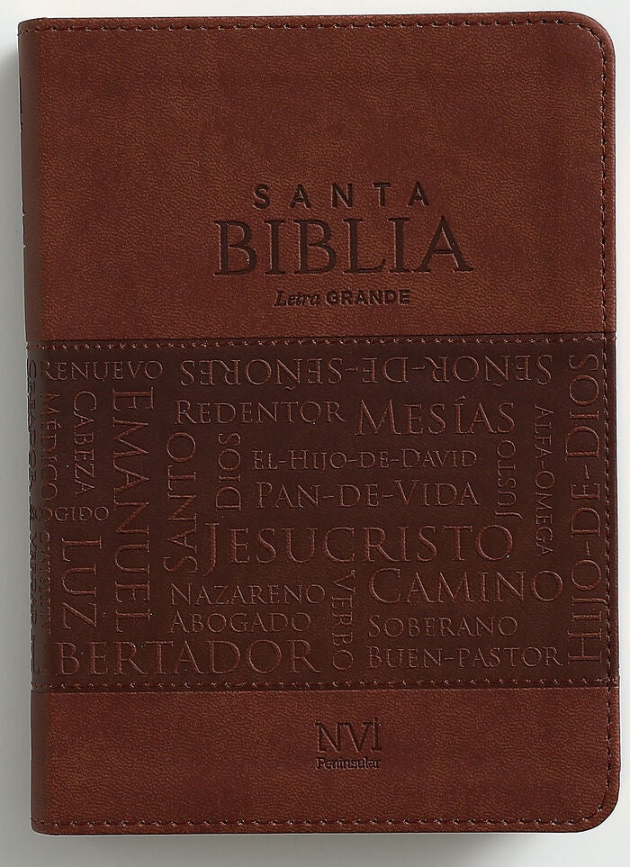 Biblia NVI Peninsular Portátil Letra GRande Café