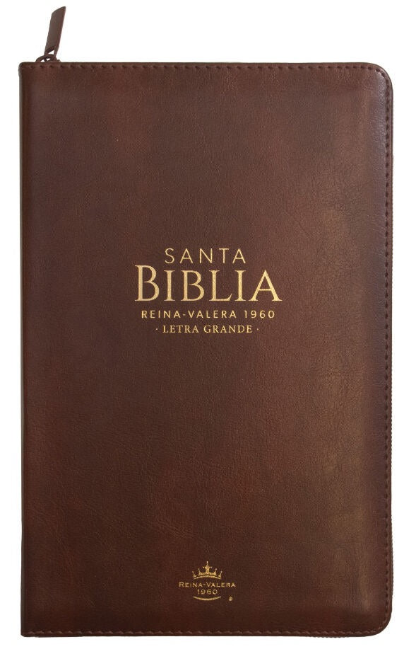 Biblia RVR60 Tamaño Manual Letra Grande café