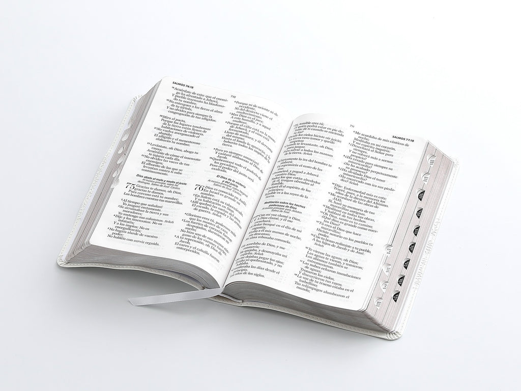 Biblia RVR60 especial de bodas con índice y caja de regalo