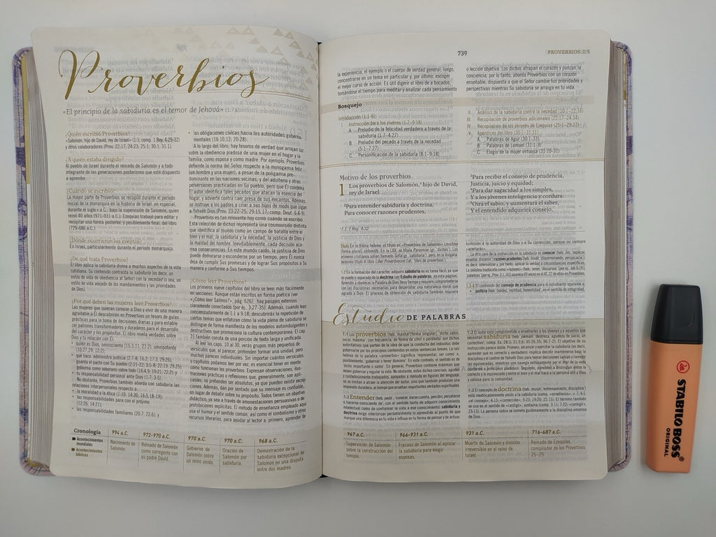 Biblia de Estudio para Mujeres RVR60 Tela Impresa Azul