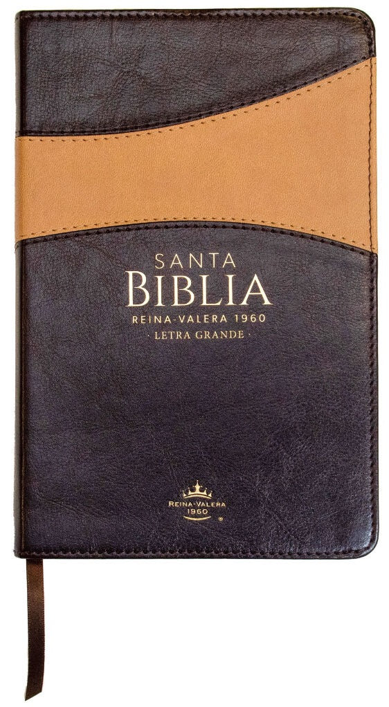 Biblia RVR60 Tamaño Manual Letra Grande café