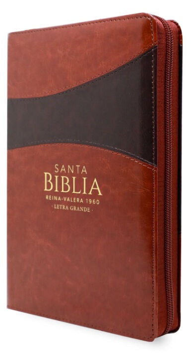 Biblia RVR60 Tamaño Manual Letra Grande marrón