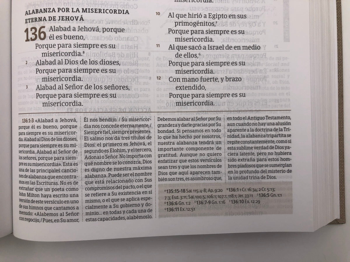 Biblia RVR 1960 de Estudio Spurgeon Marrón