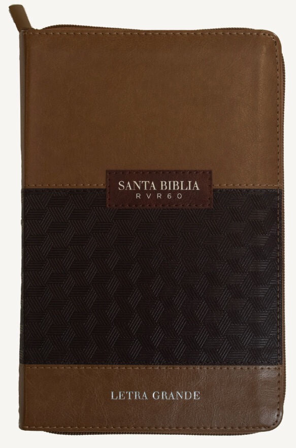Biblia RVR60 Tamaño Manual Letra Grande café